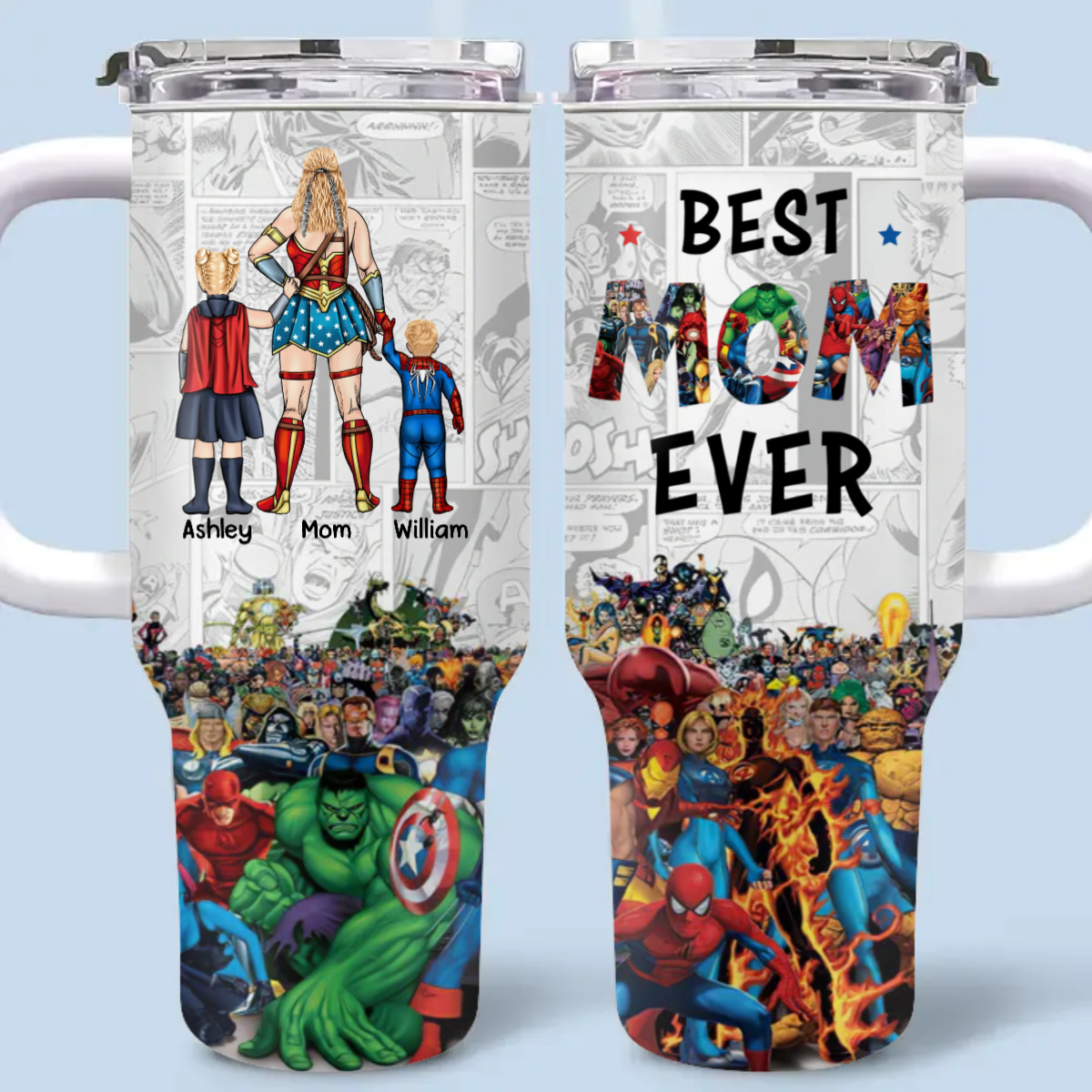 Best Dad Ever - Gift For Dad - Personalized 40oz Tumbler With Straw