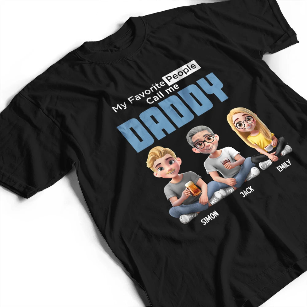 My Favorite People Call Me Pop Pop - Personalized T Shirt