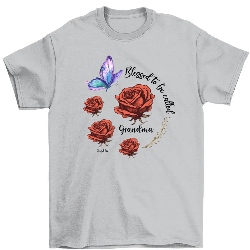 Blessed To Be Called Mom Grandma Circle Birth Month Flowers Personalized Shirt, Mother's Day Gift for Moms, for Grandmas