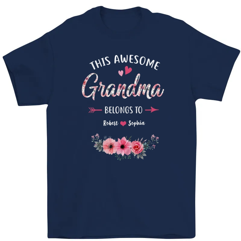 This Awesome Neena Belongs To Them – Personalized Mother's Day T-Shirt