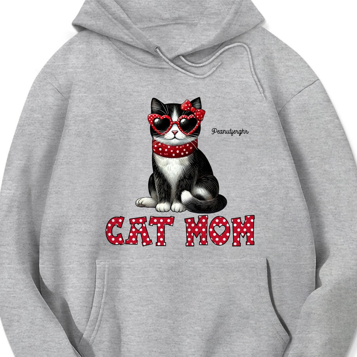 Cat Mom Valentine Pattern Personalized Shirt, Valentine's Day Gift for Cat Moms