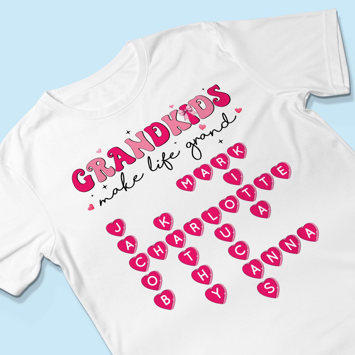 My Grandkids Are My Valentine Gift For Grandma Personalized Shirt