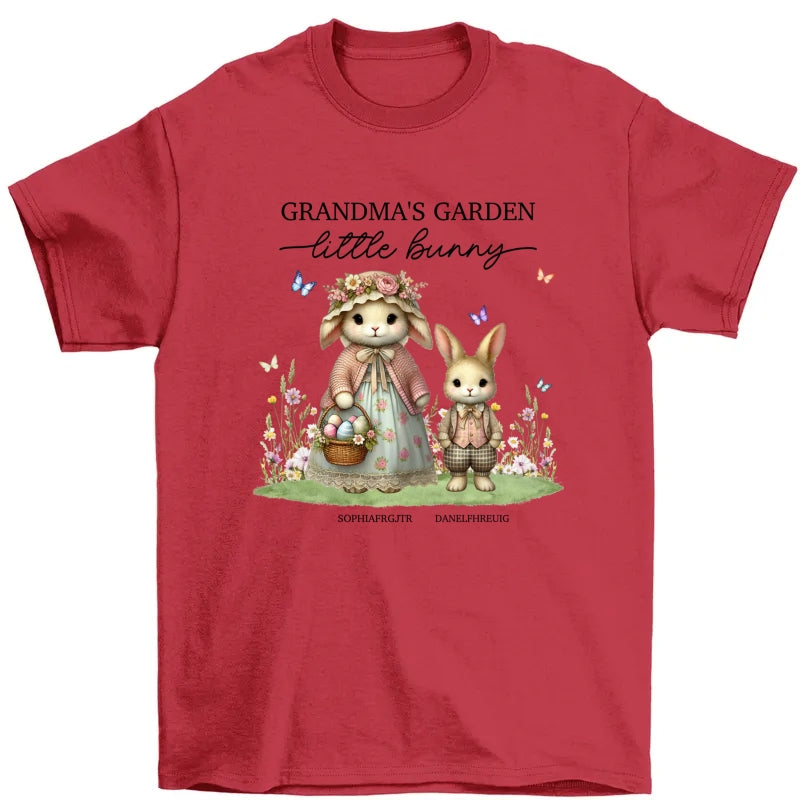 Vintage Grandma Bunny Easter Personalized Shirt