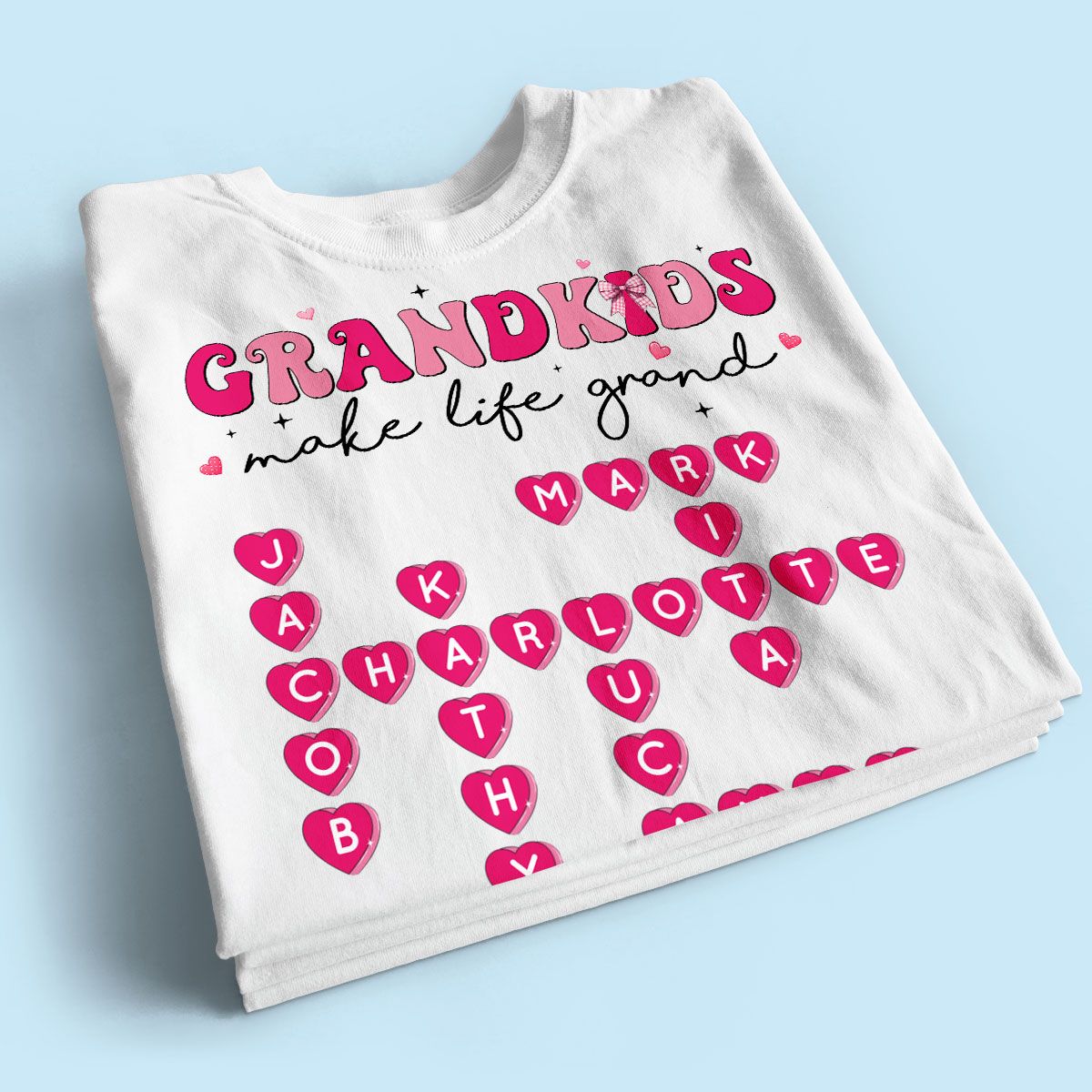 My Grandkids Are My Valentine Gift For Grandma Personalized Shirt
