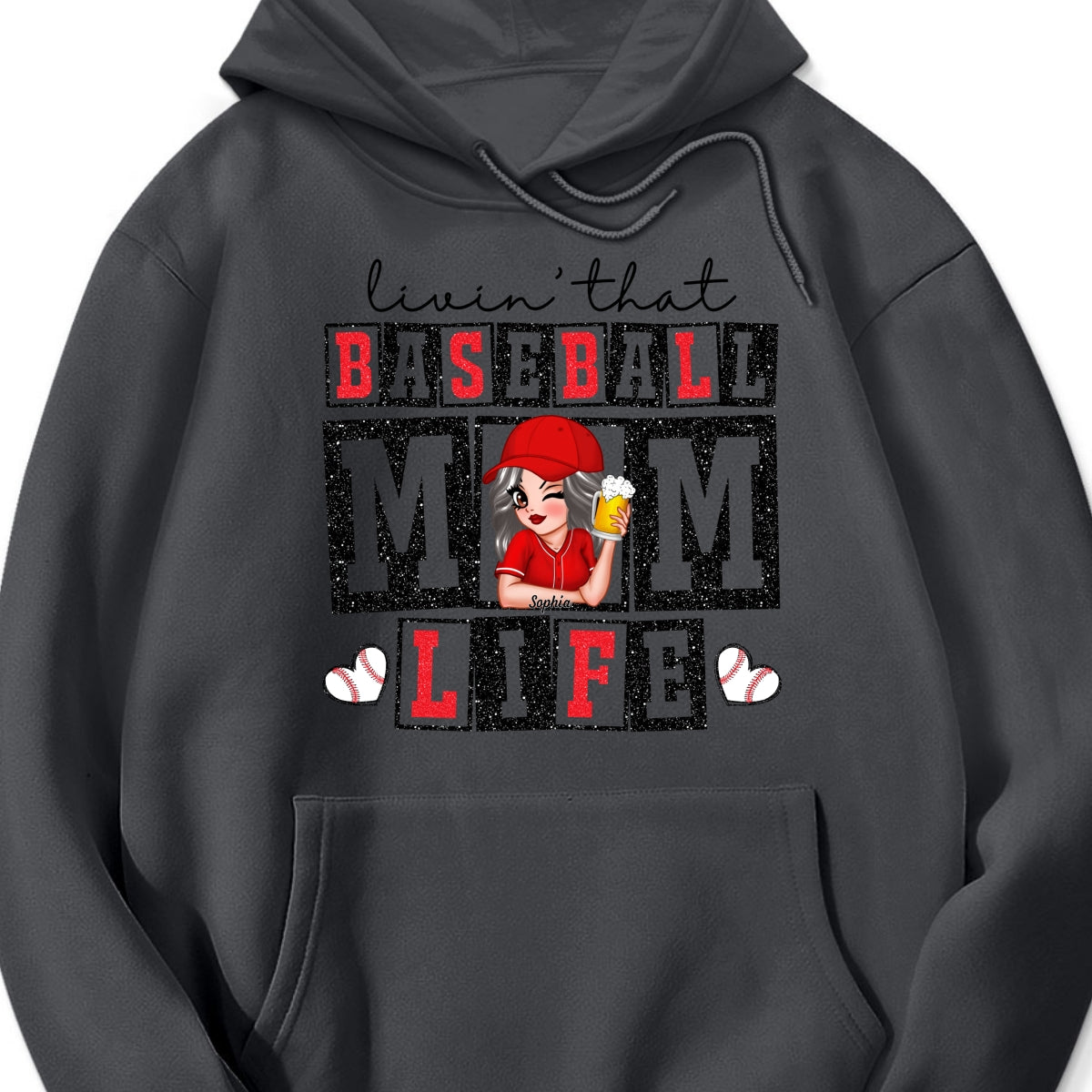 Livin' that Baseball Mom Life Personalized Shirt