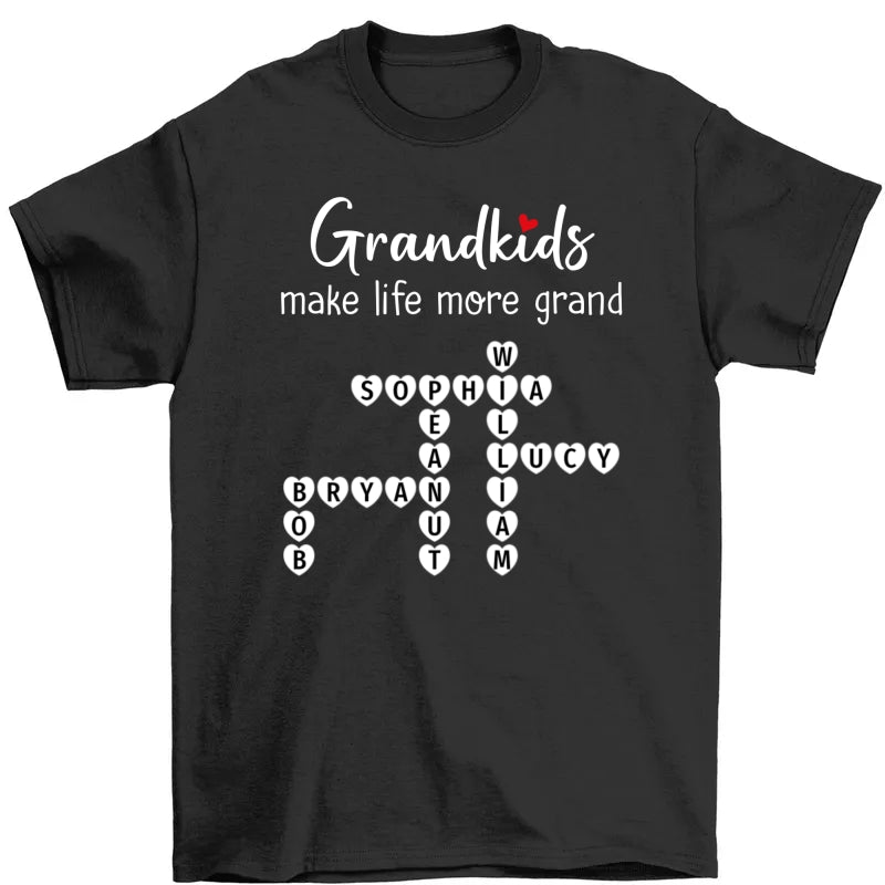 The Greatest Gift You Ever Know Crossword Puzzle Art Personalized Shirt | A Heartfelt Gift for Grandma's Birthday, Mother’s Day, or Just Because