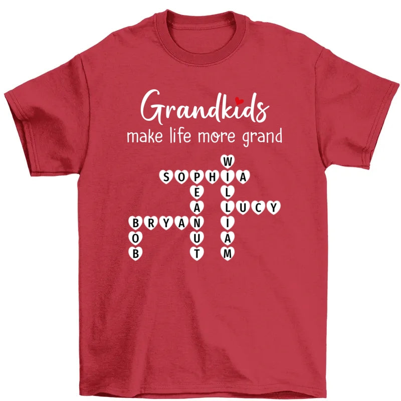 The Greatest Gift You Ever Know Crossword Puzzle Art Personalized Shirt | A Heartfelt Gift for Grandma's Birthday, Mother’s Day, or Just Because