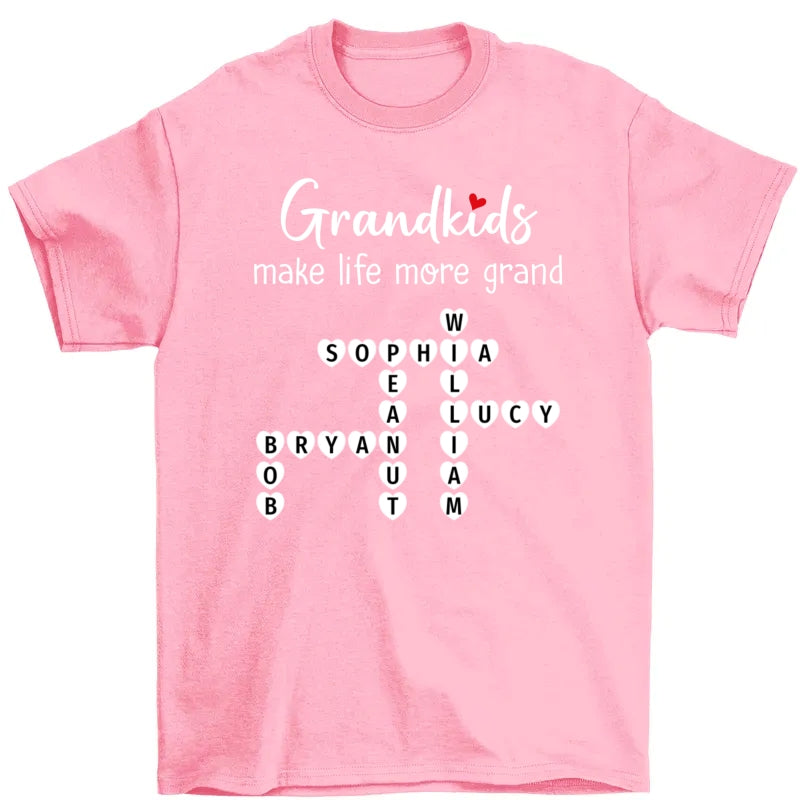 The Greatest Gift You Ever Know Crossword Puzzle Art Personalized Shirt | A Heartfelt Gift for Grandma's Birthday, Mother’s Day, or Just Because