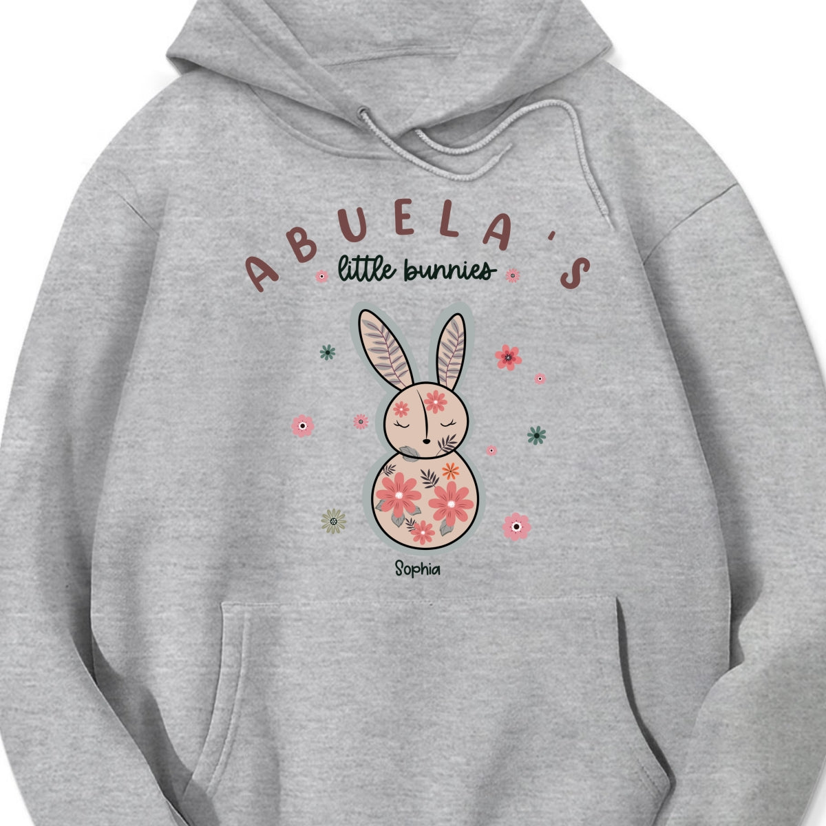 Grandma's Little Bunnies Floral Easter Personalized Shirt