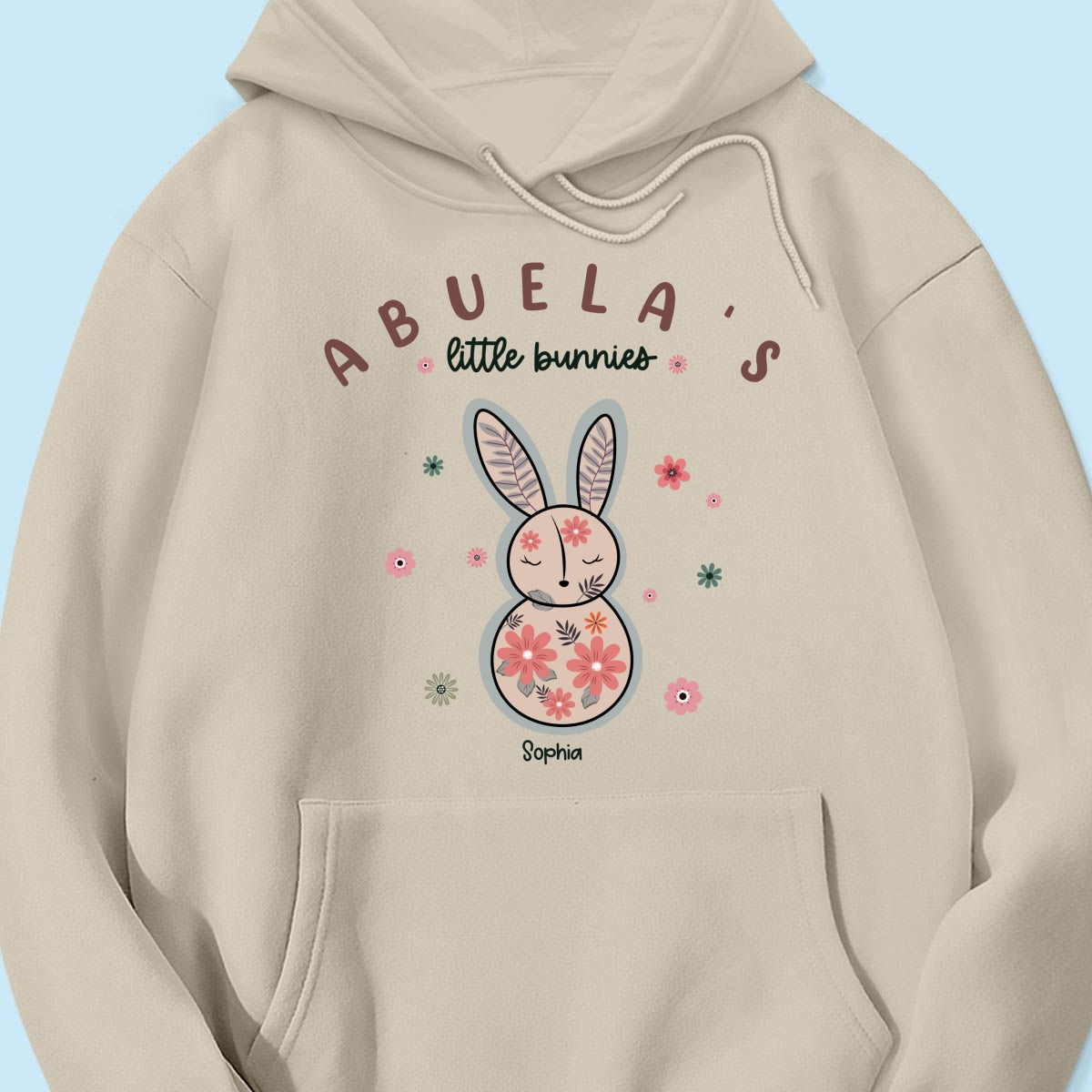 Grandma's Little Bunnies Floral Easter Personalized Shirt