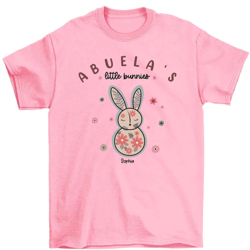Grandma's Little Bunnies Floral Easter Personalized Shirt