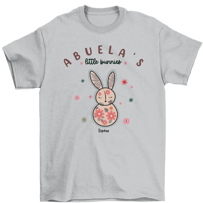 Grandma's Little Bunnies Floral Easter Personalized Shirt