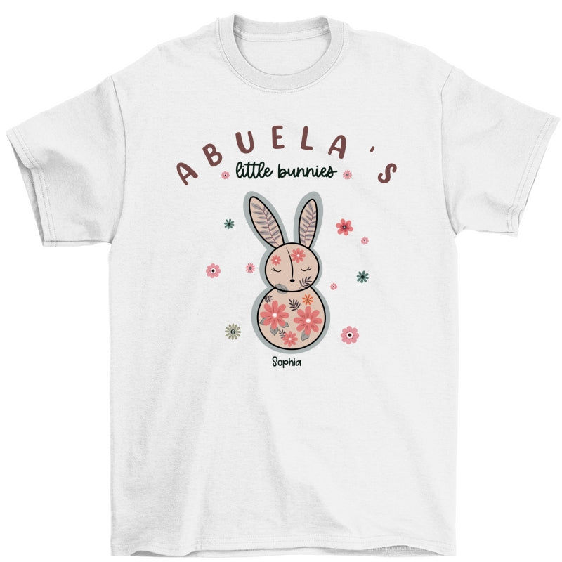 Grandma's Little Bunnies Floral Easter Personalized Shirt