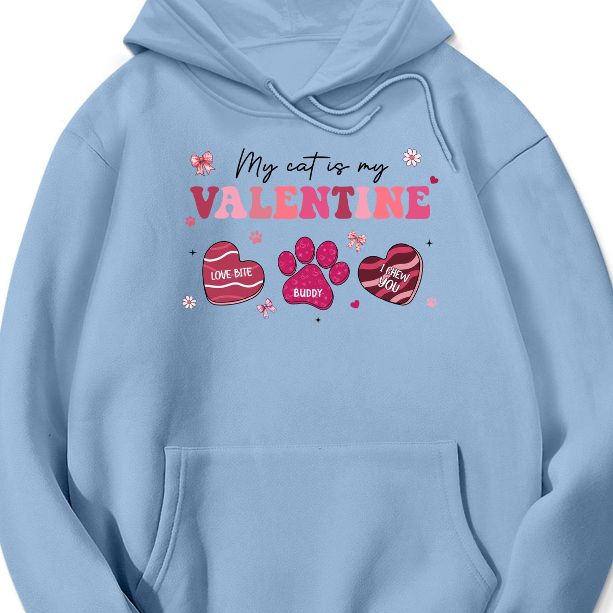 My Dogs Cats Are My Valentine Coquette Paw Valentine's Day Gift For Pet Lover Personalized Shirt