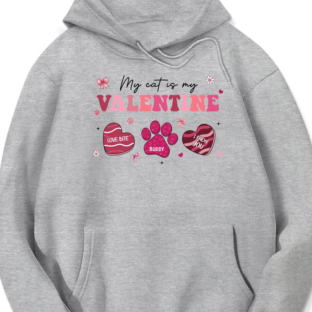 My Dogs Cats Are My Valentine Coquette Paw Valentine's Day Gift For Pet Lover Personalized Shirt