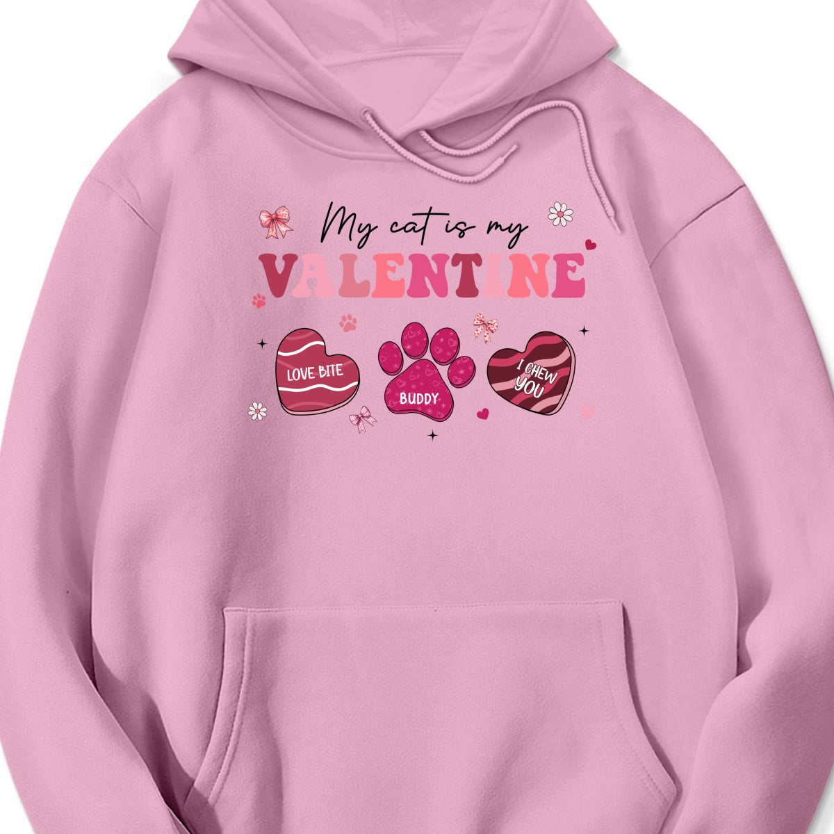 My Dogs Cats Are My Valentine Coquette Paw Valentine's Day Gift For Pet Lover Personalized Shirt