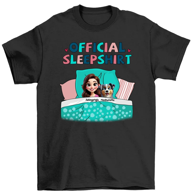 My Official Sleepshirt 3D Cute Dogs Personalized Shirt, Gift For Dog Mom