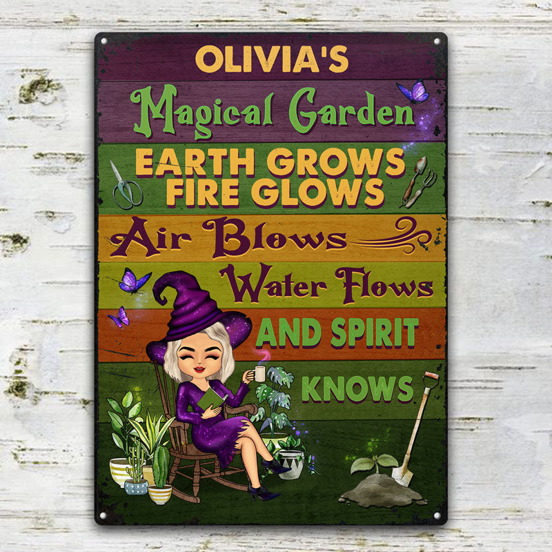 And Spirit Knows Witch - Garden Decoration - Personalized Custom Classic Metal Signs