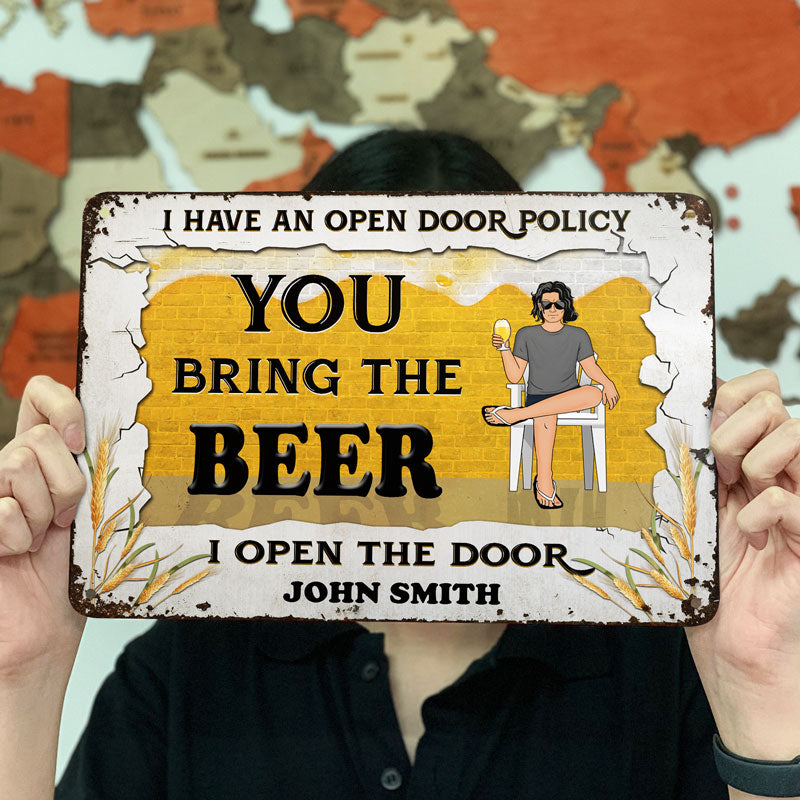Bring The Beer - Gift For Beer Lovers - Personalized Custom Classic Metal Signs