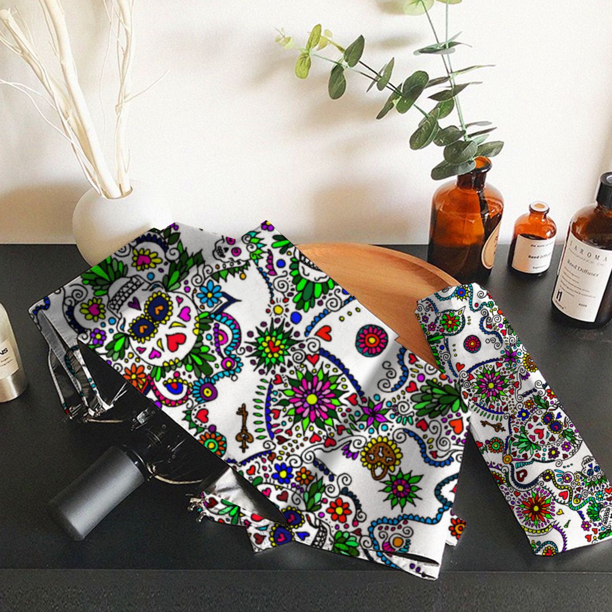 Sugar Skull Day Of The Dead Umbrella No.5KL7UQ