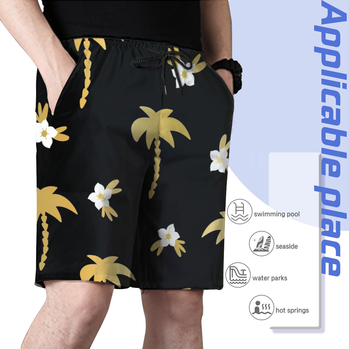 Hawaii Pattern 030 Men's Swim Trunks No.EPN7NL