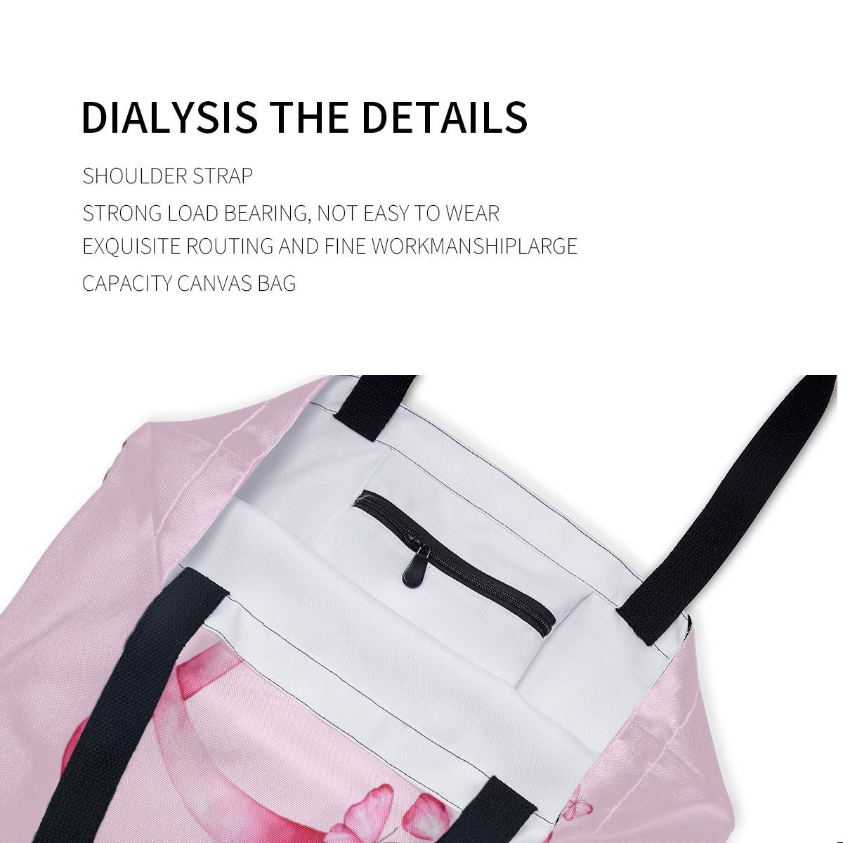Breast Cancer Awareness Canvas Bag No.ZMFD8Q
