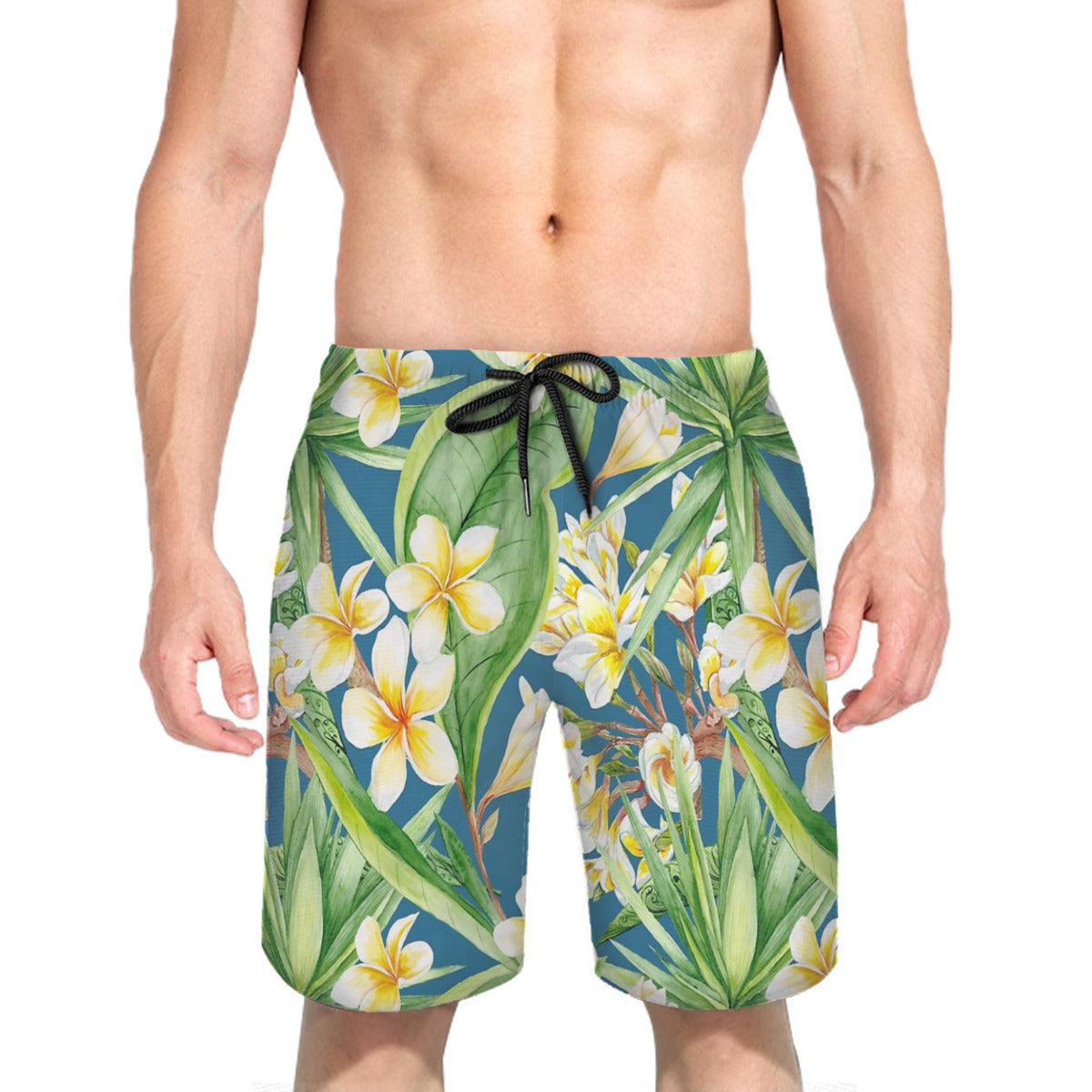 Fresh Tropics Graphic Men's Swim Trunks No.HDKNMA