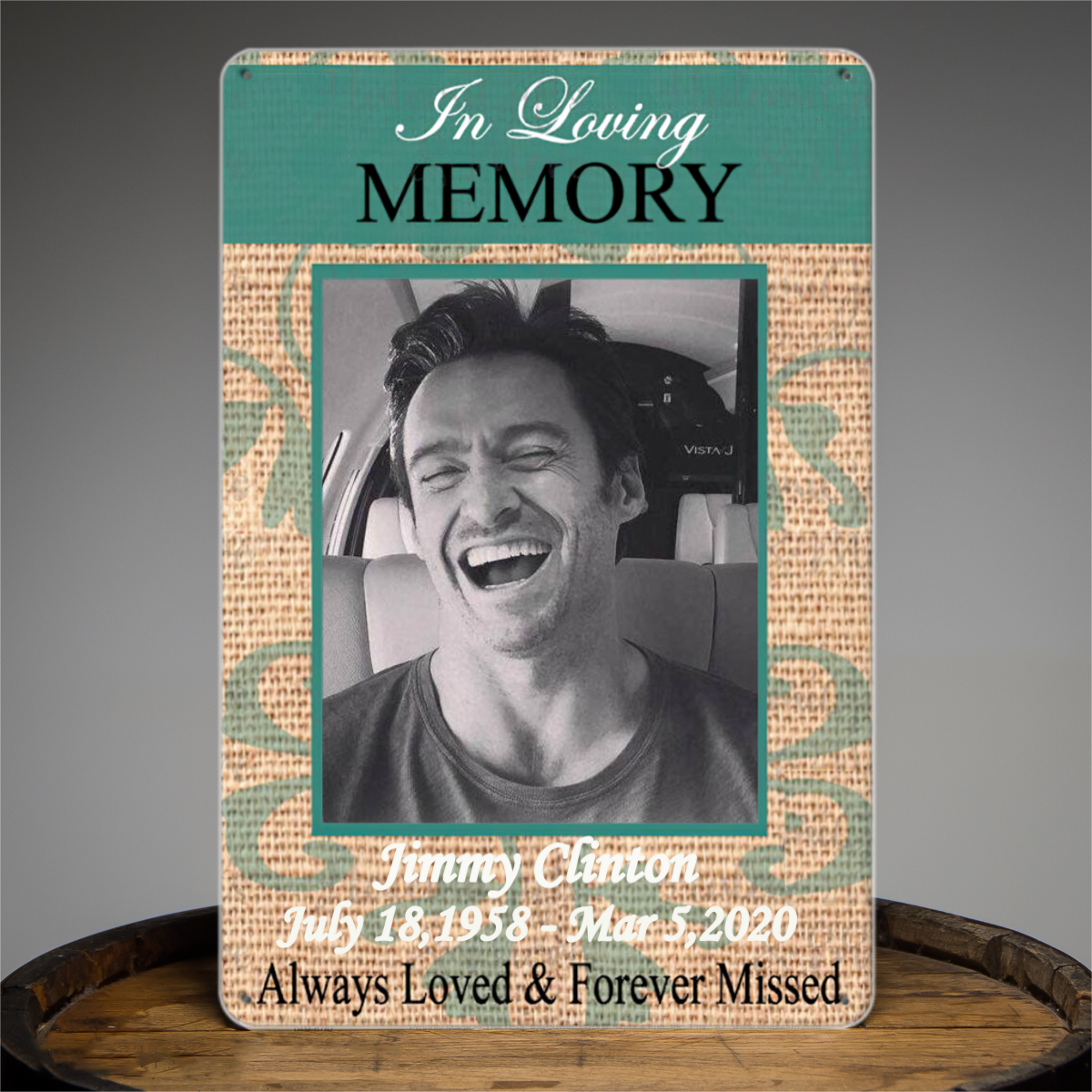 In loving Memory Memorial Tin Signs, Cemetery Decoration, Custom Tin Signs, Personalized Tin Signs