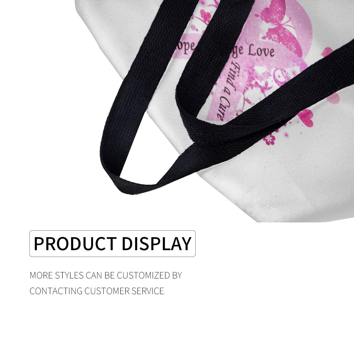 Breast Cancer Awareness Canvas Bag No.ICP98S