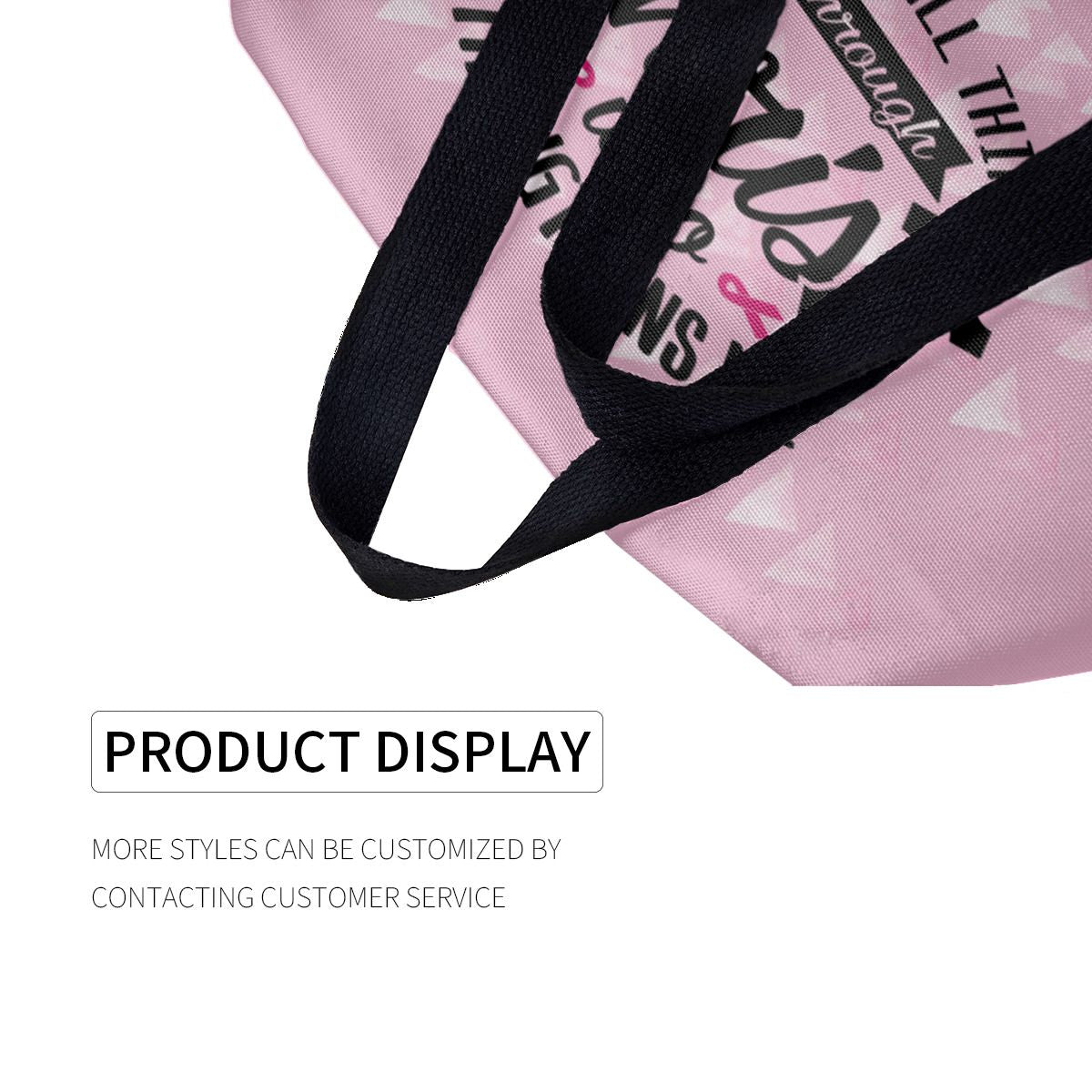 I can do all things through Christ Breast Cancer Canvas Bag No.F9EK8K