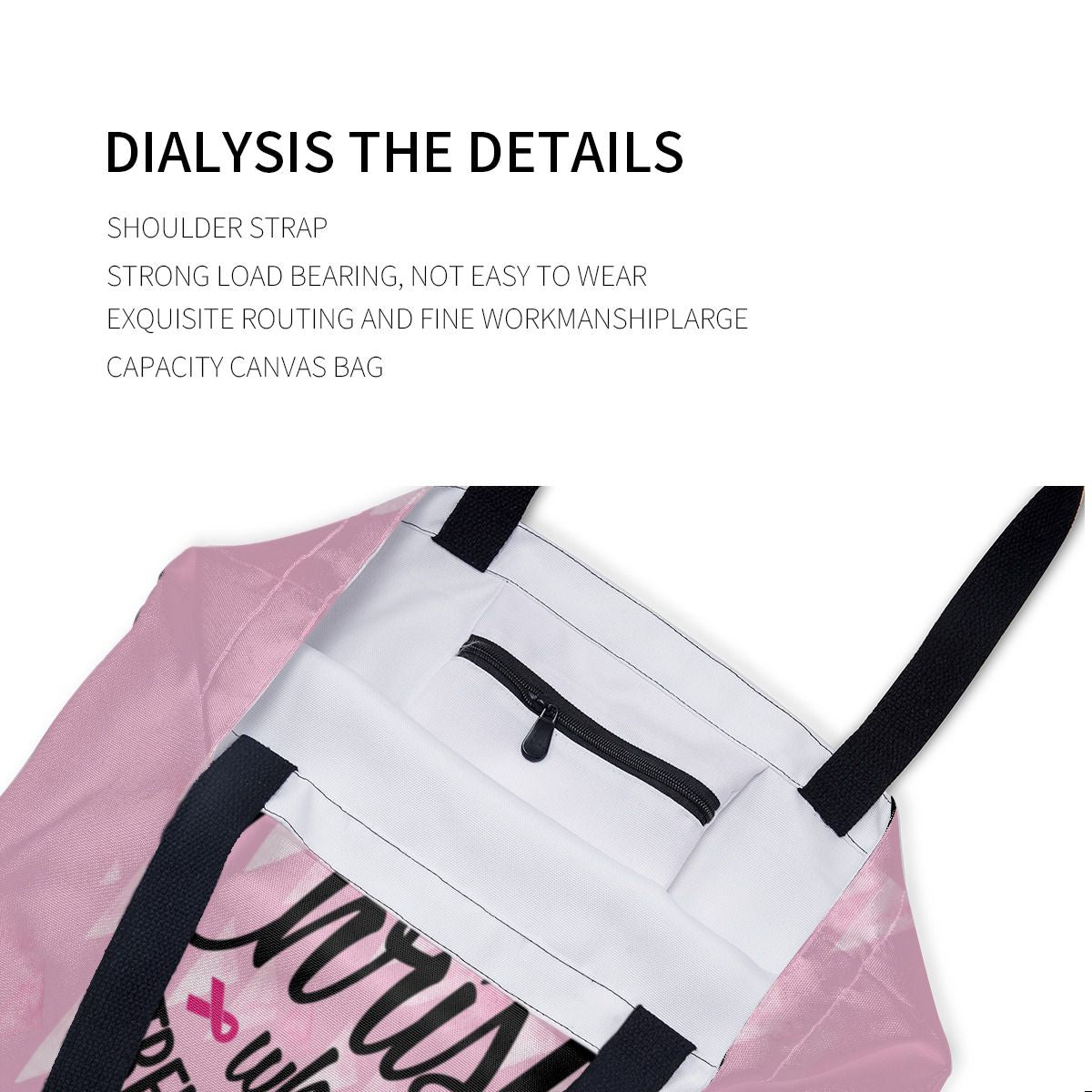 I can do all things through Christ Breast Cancer Canvas Bag No.F9EK8K