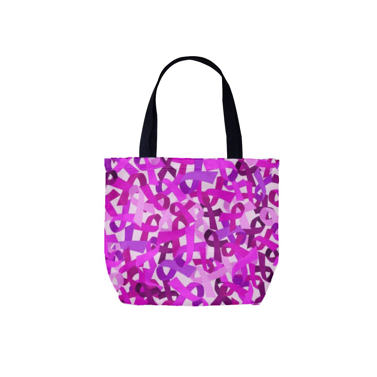 Intense Pink Ribbon Sassy Breast Cancer Survivor Canvas Bag No.RGYKIH