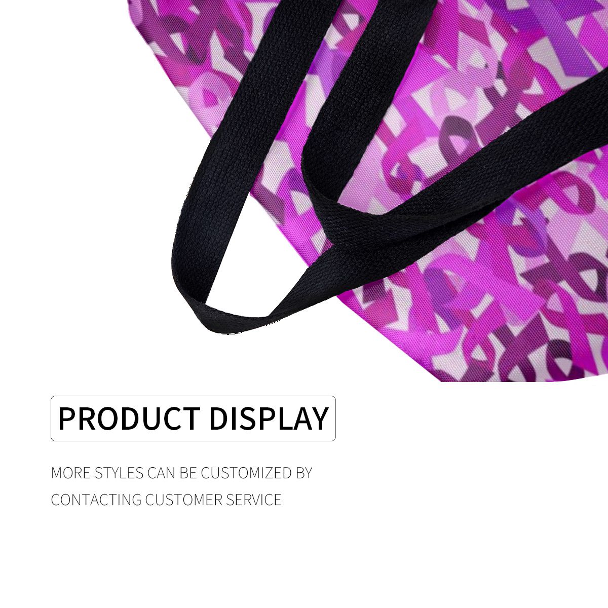 Intense Pink Ribbon Sassy Breast Cancer Survivor Canvas Bag No.RGYKIH