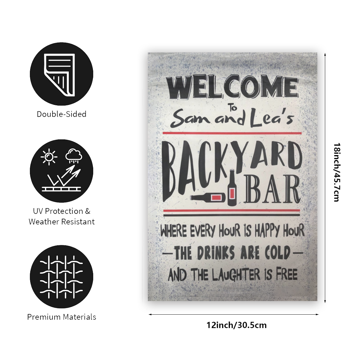 Personalized Welcome To Our Backyard Bar No.KZSCB2