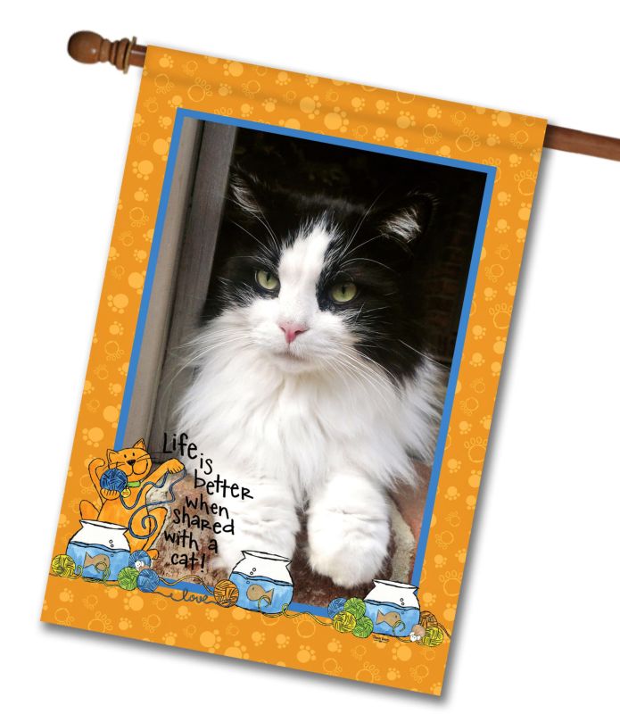 Life is Better – Personalized Photo & Name – Garden Flag & House Flag