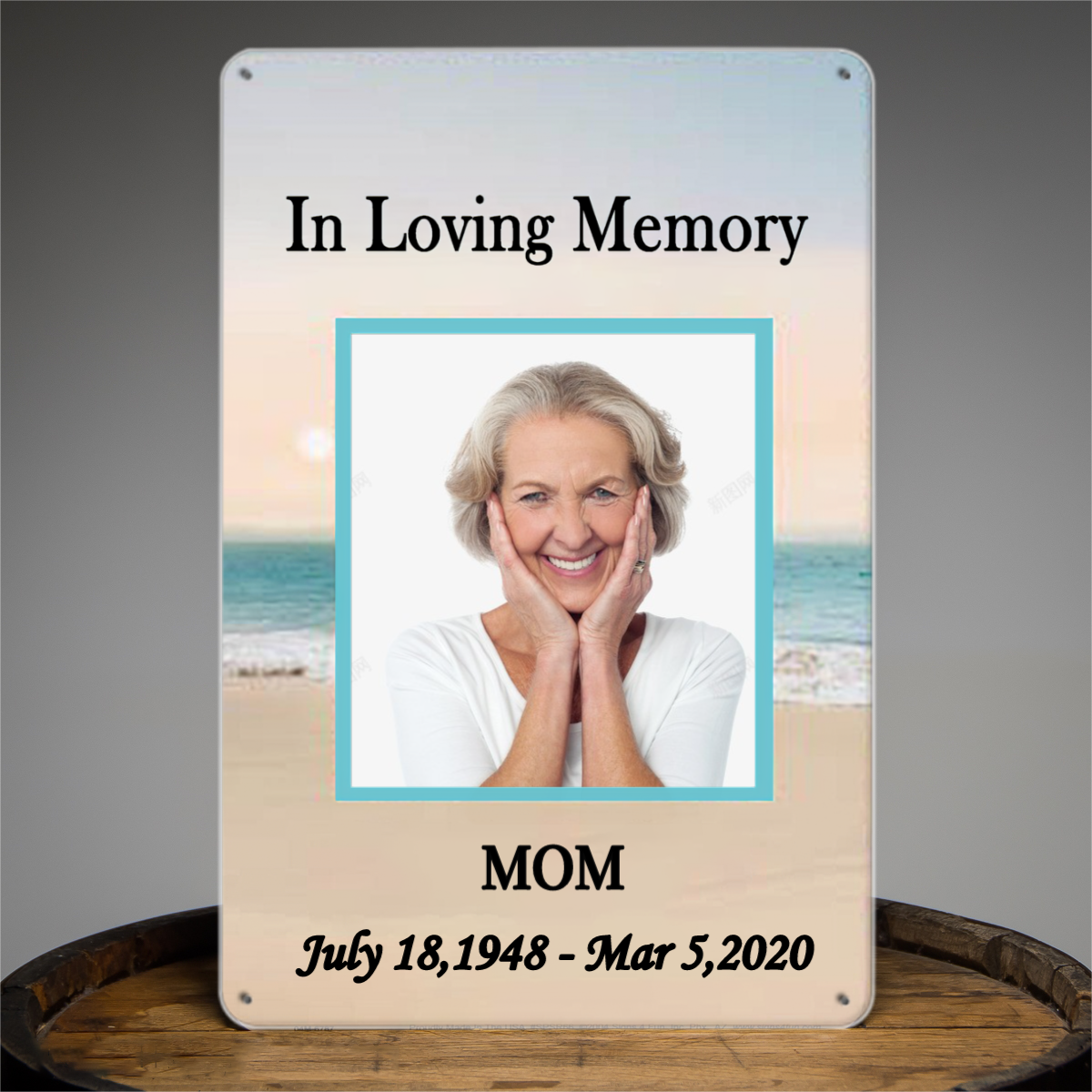 MEMORIAL Tin Signs, Memorial Remembrance Tin Signs, In Loving Memory Of Mom, Dad, Grandparents, Memorial outdoor Tin Signs