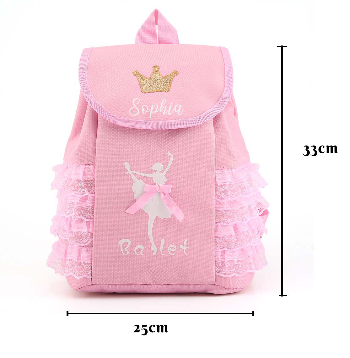 Dance Bags, Toddler Ballet Backpacks, Personalized Name Ballerina Bag, Gift For Girl