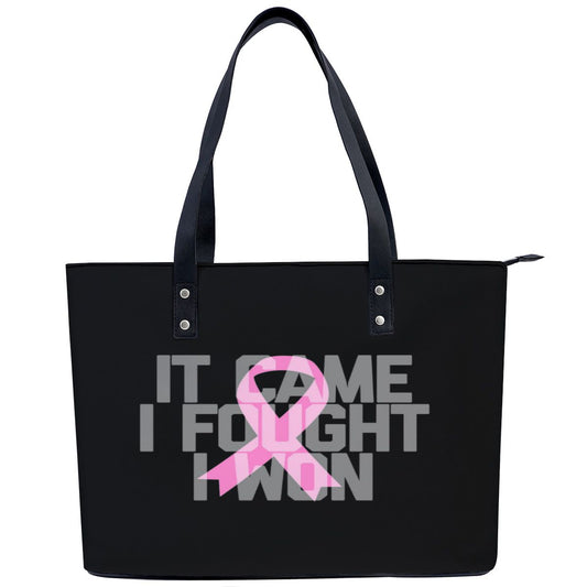It Came I Fought I Won Breast Cancer Awareness Shoulder Bag No.P7HIZ9