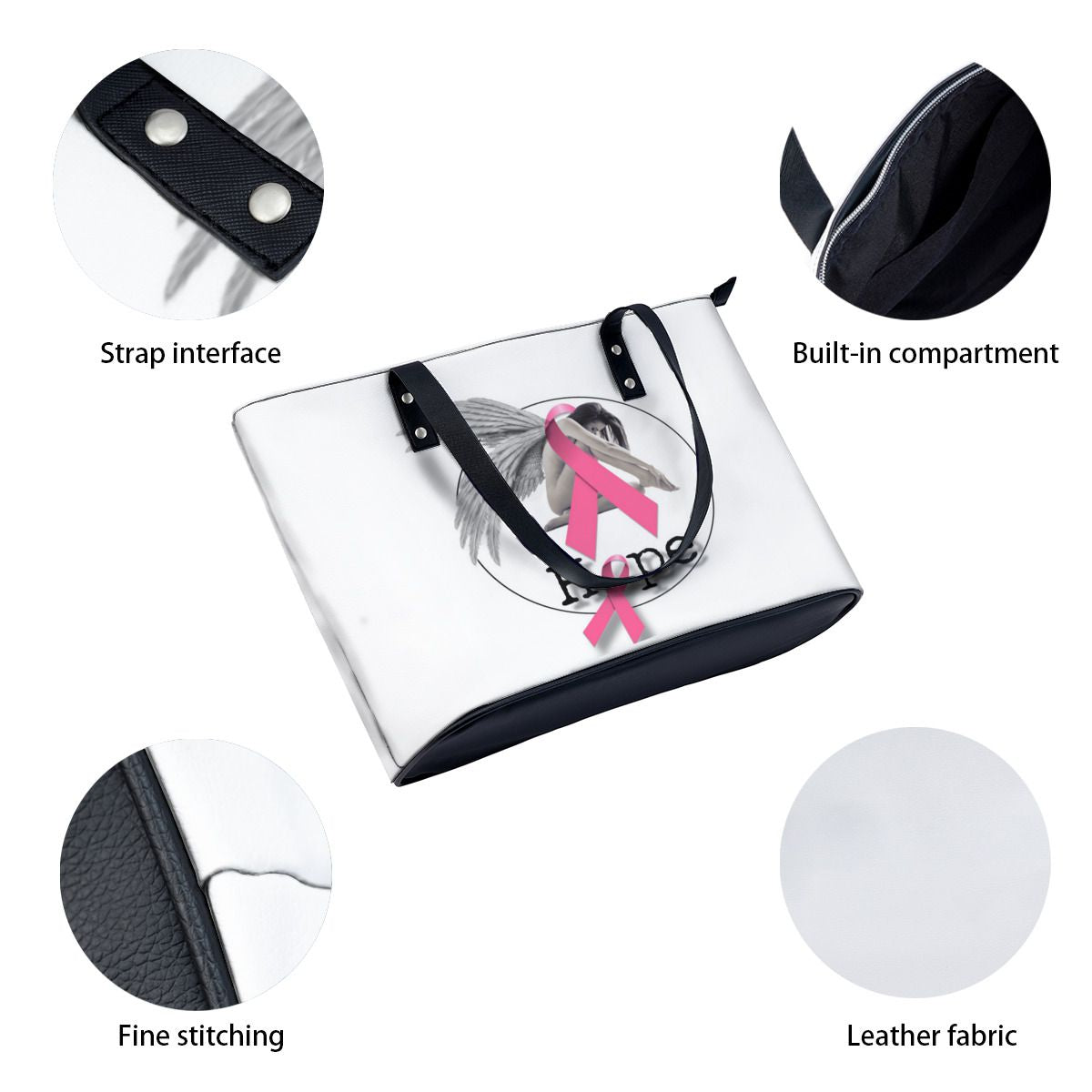 Breast cancer awareness design Shoulder Bag No.I9L7UO