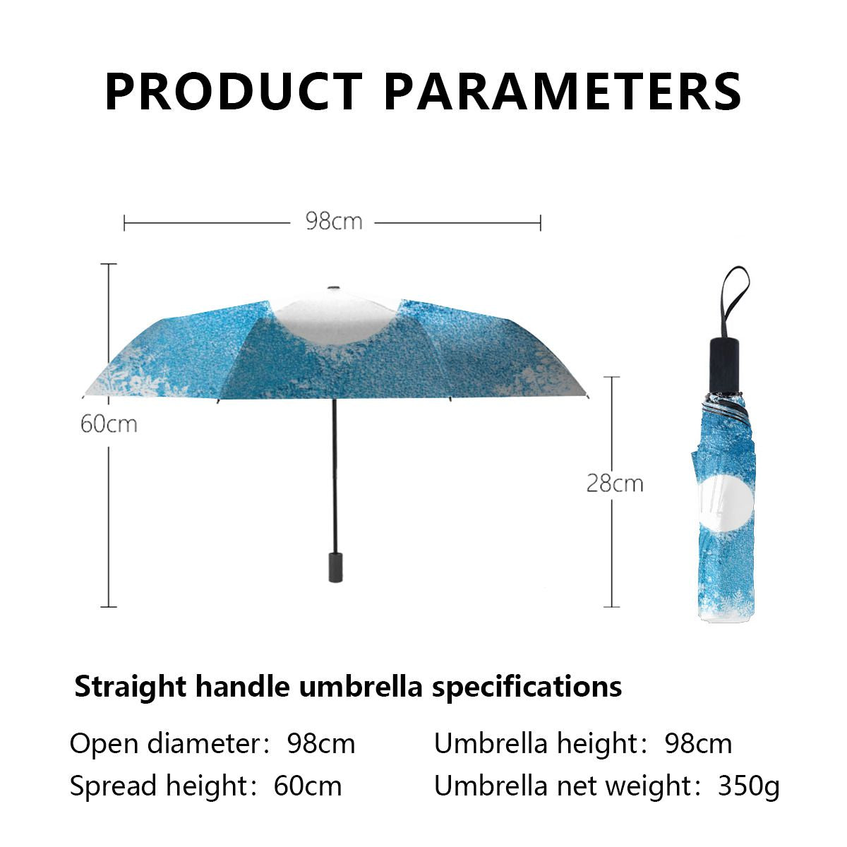 Rustic Ice Snowflake Umbrella No.RYDIVI