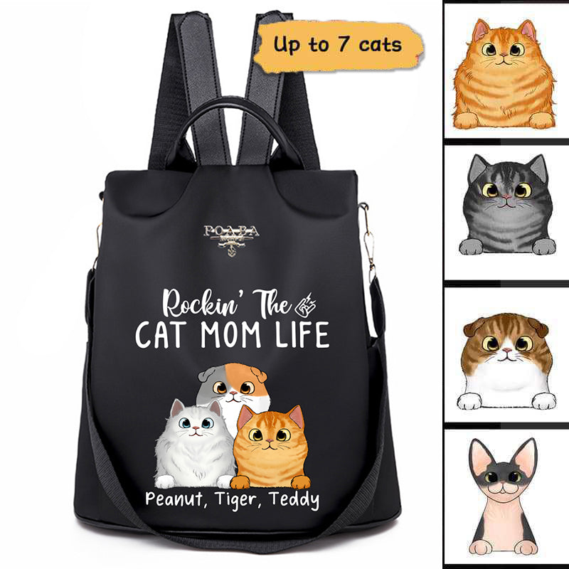 Let's Face It Crazy Before The Fluffy Cats Personalized Backpack
