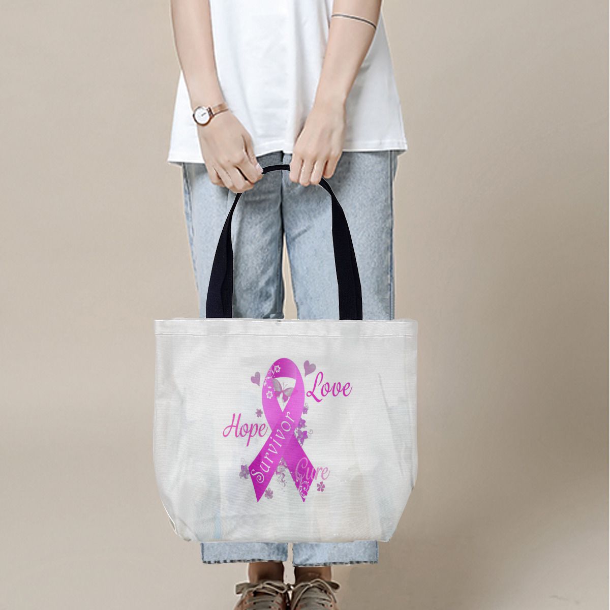 Breast Cancer Survivor Canvas Bag No.WY5RS8