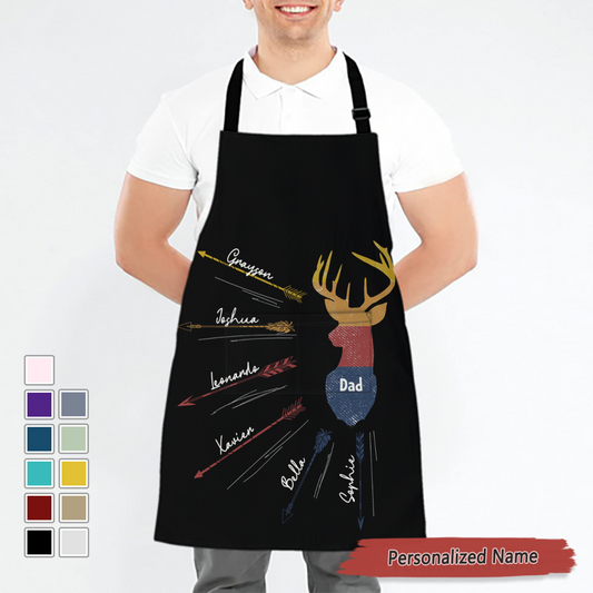 Hunting Father Personalized Name Aprons