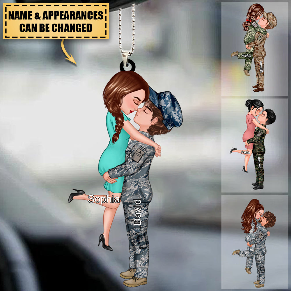 Personalized Ornament, Couple Portrait, Firefighter, Nurse, Police Officer, Teacher, Gifts by Occupation