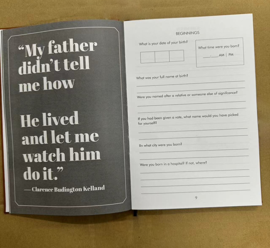 Customized Father's Day Gifts, Dad's Story: A Father's Guided Journal to Share His Life & His Love