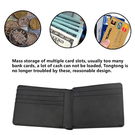 Dear Dad Grandpa Great Job We're Awesome Thank You Young - Father Gift - Personalized Custom Men's Wallet