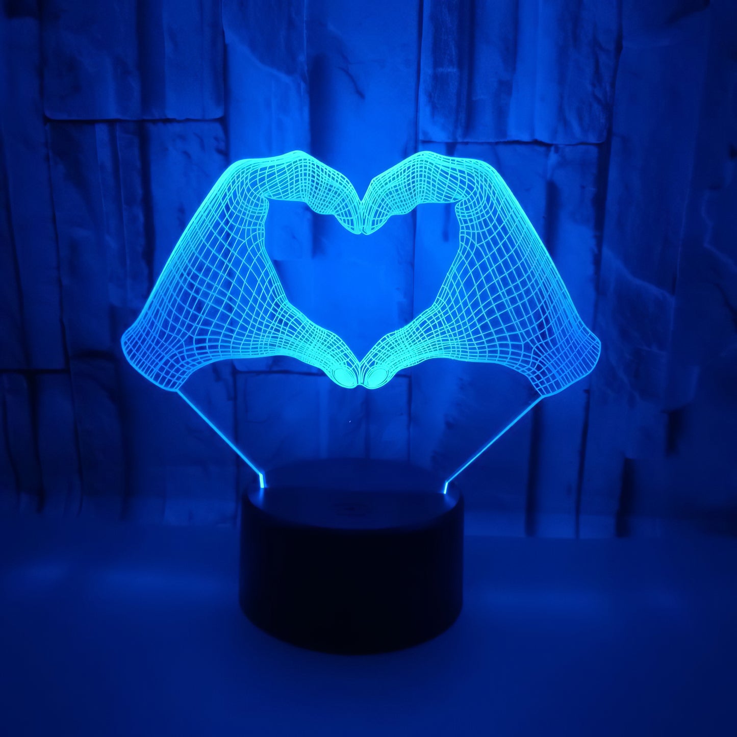 Personalized Photo LED Lights, 16 Colors Variable Couple Bedside Lamps, Valentine's Day, Wedding Anniversary Couple Gift