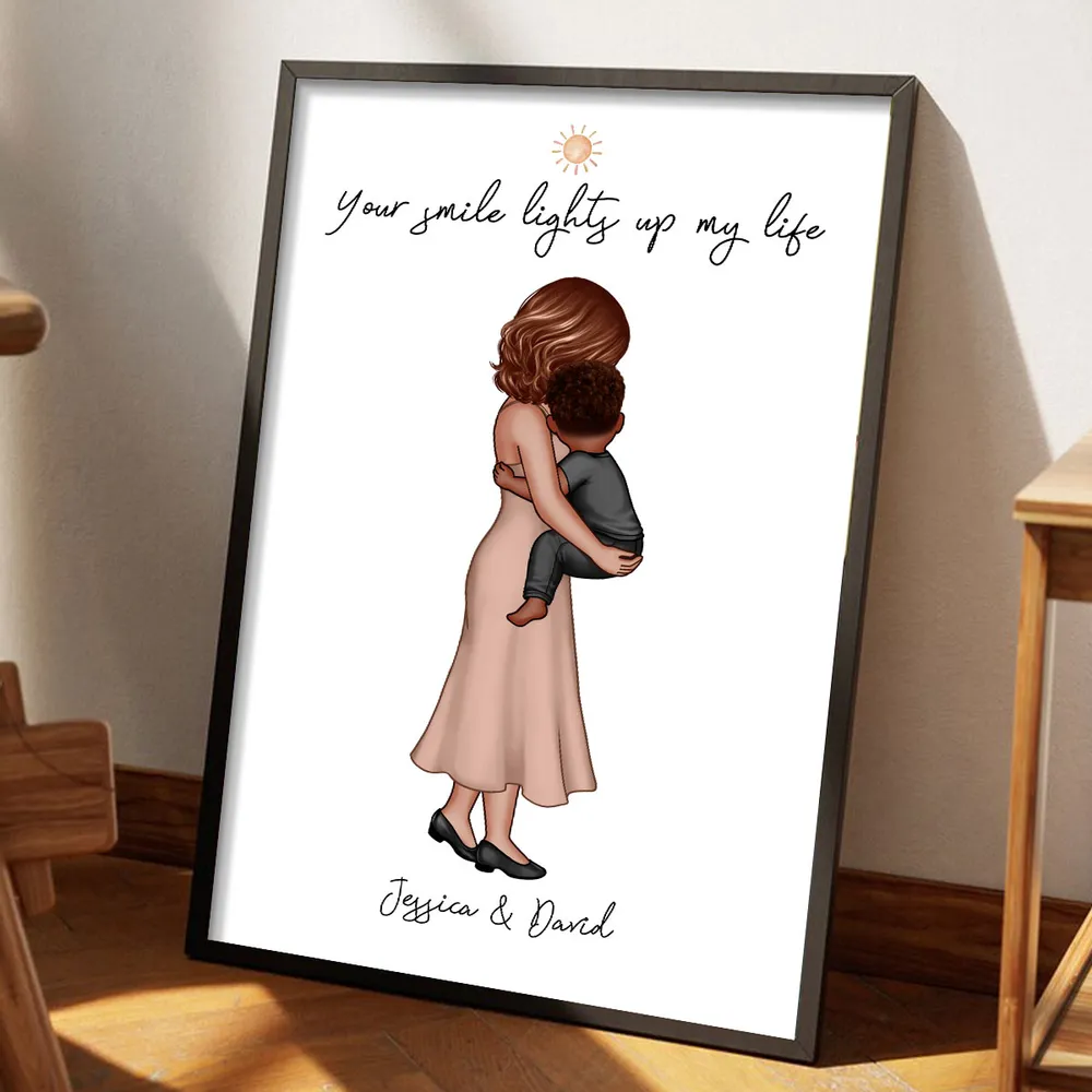 You Are My Everything Mother Holding Kid Personalized Poster