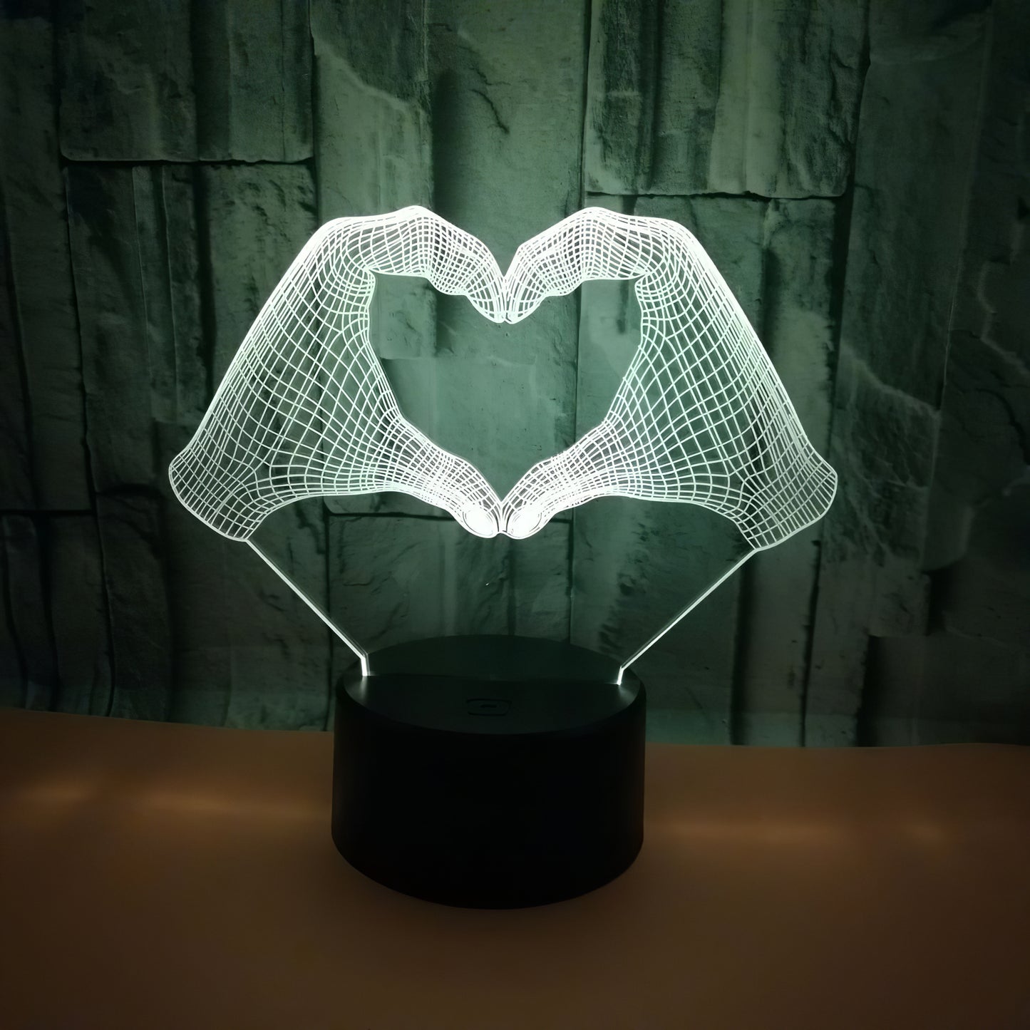 Personalized Photo LED Lights, 16 Colors Variable Couple Bedside Lamps, Valentine's Day, Wedding Anniversary Couple Gift