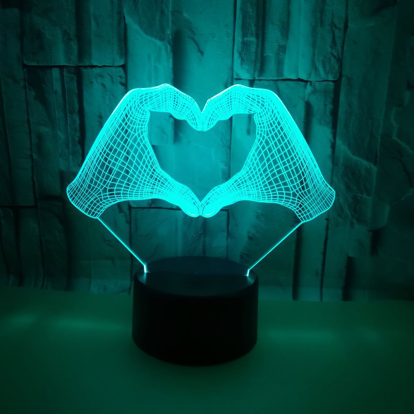 Personalized Photo LED Lights, 16 Colors Variable Couple Bedside Lamps, Valentine's Day, Wedding Anniversary Couple Gift